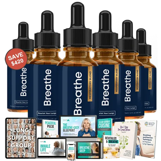 Breathe supplement six bottles
